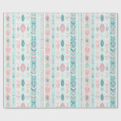 Boho Turquoise, Blush, Aqua, Roos, Blauwgroen & Ec Cadeaupapier (Vlak)