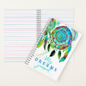 Boho Turquoise Dream Catcher Waterverf Journal Notitieboek (Binnen)