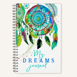 Boho Turquoise Dream Catcher Waterverf Journal Notitieboek