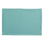 Boho Turquoise en Gouden Veren Kussensloop (Achterkant-Links)