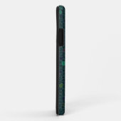 Boho Turquoise Gewatteerde Tegels Etnisch Grafisch Case-Mate iPhone Case (Achterkant/rechts)