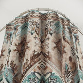 Boho Turquoise Westerse Badgordijnen, Huisdecorati Douchegordijn