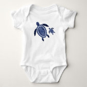 Boho Turtles Baby Jersey Bodysuit (Voorkant)