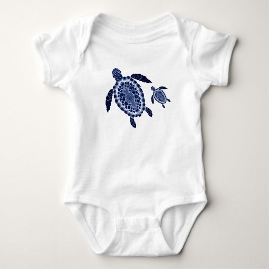 Boho Turtles Baby Jersey Bodysuit (Voorkant)