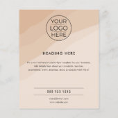 Boho Tutor Flyer | Verpakt met zorg (Achterkant)