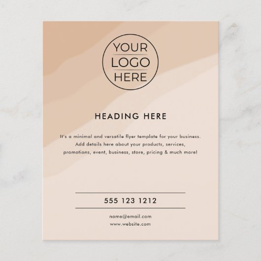 Boho Tutor Flyer | Verpakt met zorg (Voorkant)