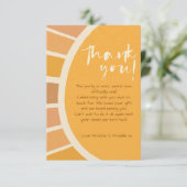 Boho tweelingen eerste reis rond zon foto 1 verjaa bedankkaart (Staand voorkant)