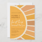 Boho tweelingen eerste reis rond zon foto 1 verjaa kaart (Voorkant)