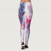Boho Twigs and Feathers: Modieuze kunstwerken Leggings (Achterkant)