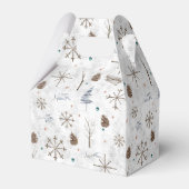 Boho Twigs & Pinecone Kerstmis ID986 Bedankdoosjes (Achterkant)