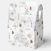 Boho Twigs & Pinecone Kerstmis ID986 Bedankdoosjes (Geopend)