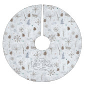 Boho Twigs & Pinecone Kerstmis ID986 Kerstboom Rok (Voorkant)