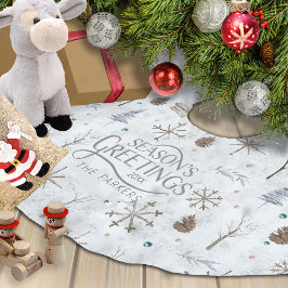 Boho Twigs & Pinecone Kerstmis ID986 Kerstboom Rok