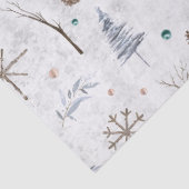 Boho Twigs & Pinecone Kerstmis ID986 Tissuepapier (Detail)