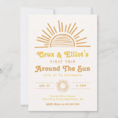 Boho Twin Invitations | Tweemaal daagse uitnodigin Kaart (Voorkant)