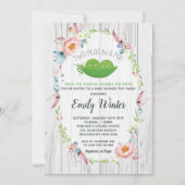 Boho Two Peas in a Pod Twins Baby shower Kaart (Voorkant)