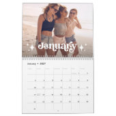 Boho Typografie en Sterren | Vrienden Foto Kalender (Jan 2027)