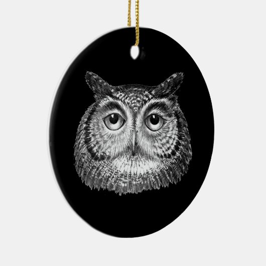  Boho Uil Design Keramisch Ornament (Rechts)