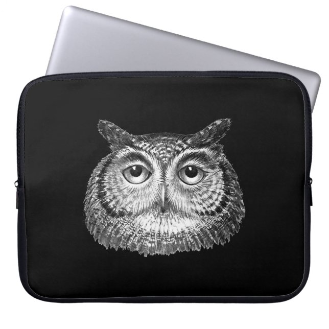  Boho Uil Design Laptop Sleeve (Voorkant)