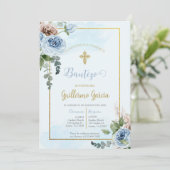 Boho uitnodiging voor doop (Staand voorkant)