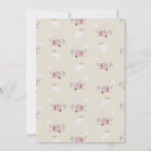 Boho uitnodiging voor verjaardagsfeestje met kampv (Achterkant)