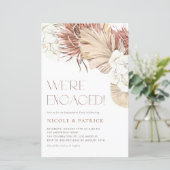 Boho Uitnodiging voor Verlovingsfeest met Gedroogd (Staand voorkant)