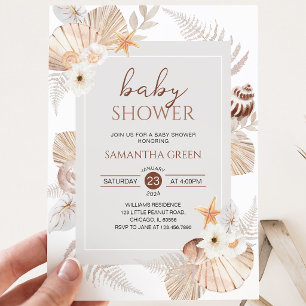 Boho Under the Sea Baby Shower Kaart