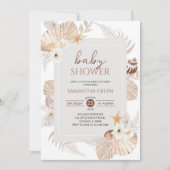 Boho Under the Sea Baby Shower Kaart (Voorkant)