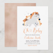 Boho Unicorn Baby shower Uitnodiging (Voorkant / Achterkant)