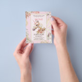 BOHO UNICORN Baby Shower Uitnodigingen Aquarel Flyer (Hand)