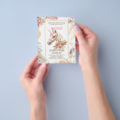 BOHO UNICORN Baby Shower Uitnodigingen Aquarel Flyer (Hand)