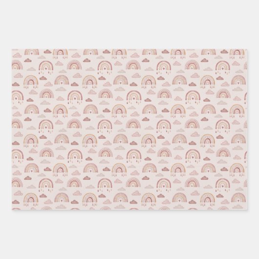 Boho Unicorn Birthday Wrapping Paper Sheets (Voorkant 2)