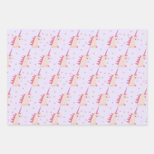Boho Unicorn pastels Inpakpapier Vel (Voorkant)