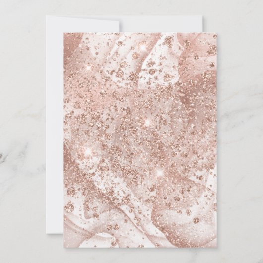 Boho Unicorn Rainbow Birthday Uitnodiging (Achterkant)