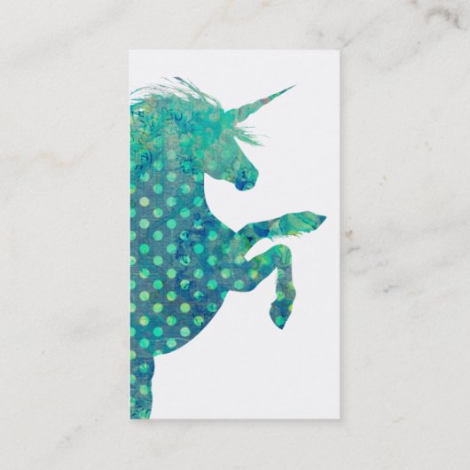  Boho Unicorn Visitekaartje (Achterkant)
