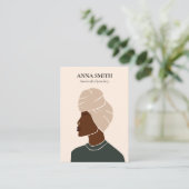 Boho uniek, inclusief dameskaak visitekaartje (Staand voorkant)