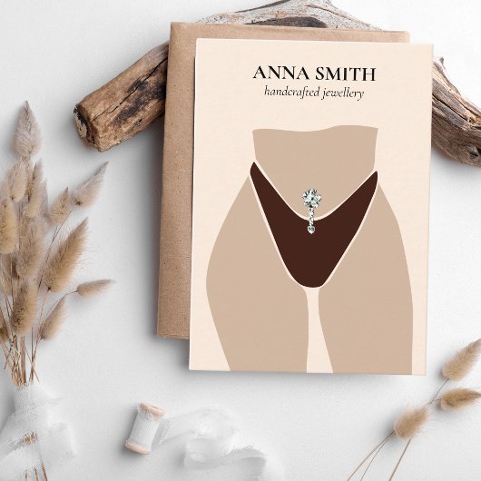 Boho - unieke Belly Button Piercing Display Cute B Visitekaartje