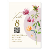 Boho Unieke Spring Wildflower grillige bruiloft Kaart (Voorkant)