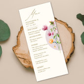 Boho Unieke Spring Wildflower grillige bruiloft Menu