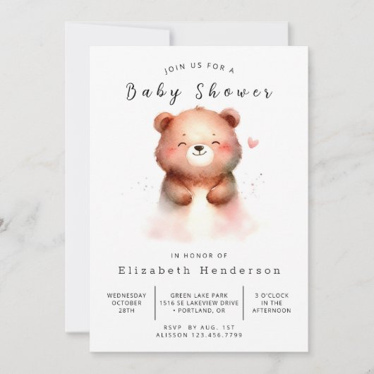 Boho Unique Beer Baby shower Kaart (Voorkant)