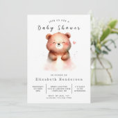 Boho Unique Beer Baby shower Kaart (Staand voorkant)