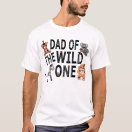 Boho vader van de wilde een verjaardag t-shirt