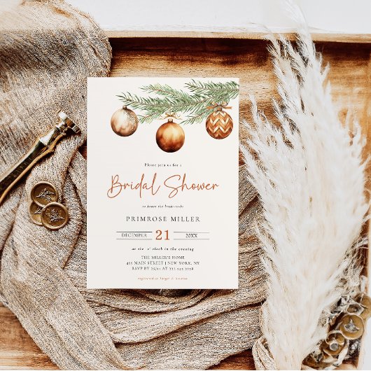 Boho Vakantie Bruidsdouche Winter  Kaart