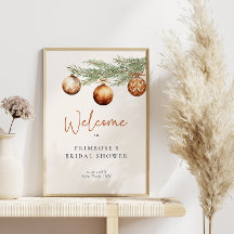 Boho Vakantie Bruidsdouche Winter Welkom