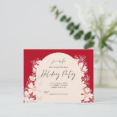 Boho Vakantiefeest in Desert Red Briefkaart (Staand voorkant)