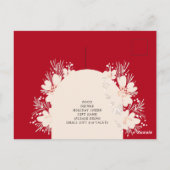 Boho Vakantiefeest in Desert Red Briefkaart (Achterkant)