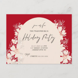 Boho Vakantiefeest in Desert Red Briefkaart