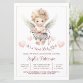 Boho Valentijn Sweetheart Cherub Baby shower Kaart