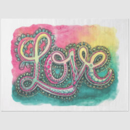 Boho Valentijnsdag Love Decoupage Papier