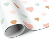 Boho Valentijnsdag pastel houdt van hart Cadeaupapier (Rol Hoek)